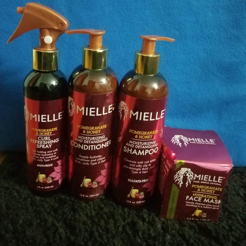 Mielle pomegranate and honey collection